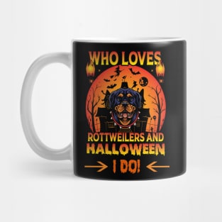 Rottweilers and Halloween Mug